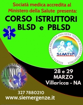 CORSO  BLSD ISTRUTTORI 28 e 29 MARZO 2025 - Scuola Italiana Emergenze  